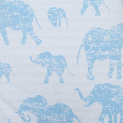 Zateplená dojčenská kombinéza s kapucňou Baby Service Slony modrá #3