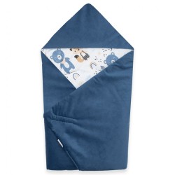 Zateplená zavinovačka do autosedačky New Baby blue modrá #2