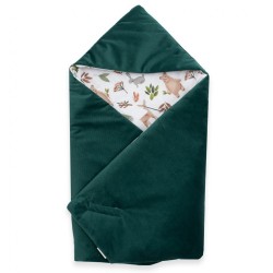 Zateplená zavinovačka do autosedačky New Baby green zelená #2