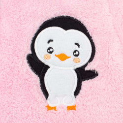 Zimná detská kombinéza New Baby Penguin ružová #3