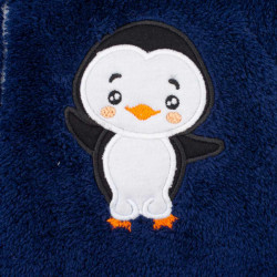 Zimná detská kombinéza New Baby Penguin tmavo modrá #3