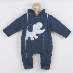 Zimná kombinézka New Baby Winter Elephant jeans modrá
