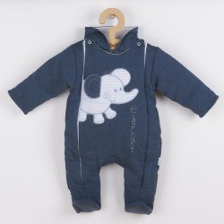 Zimná kombinézka New Baby Winter Elephant jeans modrá