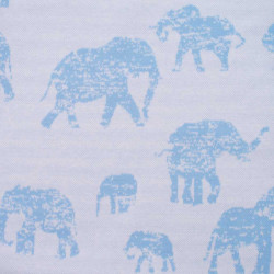 Zimné dojčenské dupačky Baby Service Slony sivé modrá #2