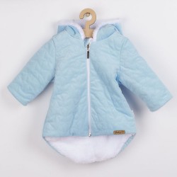 Zimný dojčenský kabátik s čiapočkou Nicol Kids Winter modrý #1