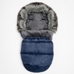 Zimný fusak New Baby Lux Fleece blue modrá