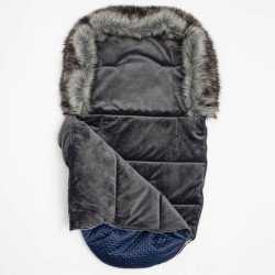 Zimný fusak New Baby Lux Fleece blue modrá #1