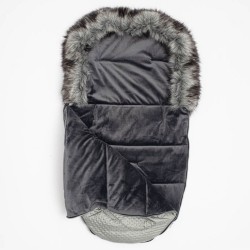 Zimný fusak New Baby Lux Fleece grey sivá #1
