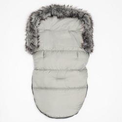 Zimný fusak New Baby Lux Fleece grey sivá #2