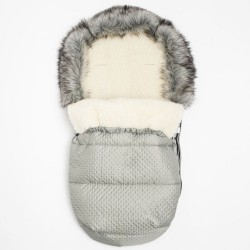 Zimný fusak New Baby Lux Wool grey sivá