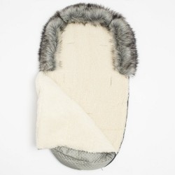 Zimný fusak New Baby Lux Wool grey sivá #1