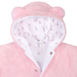 Zimný kabátik New Baby Nice Bear ružový #3