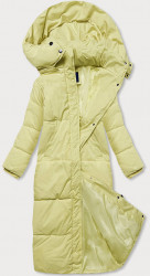 Dámska dlhá zimná bunda AG3-3031, žltá