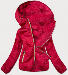 Dámska krátka zimná bunda 2v1 H1029-29, červená