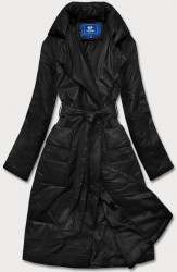 Dlhá bunda z ekokože AG1-J9080, čierna