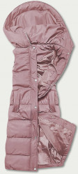 Dlhá páperová vesta 5M728, ružová