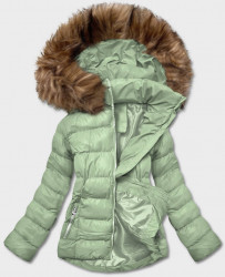 Krátka zimná bunda 5M723-23, svetlozelená