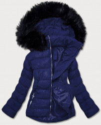 Krátka zimná bunda 5M723-23, tmavomodrá