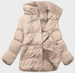 Krátka zimná bunda 5M729-62,béžová