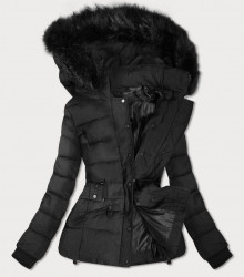 Krátka zimná bunda B9539 čierna