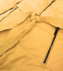 Obojstranná dámska bunda s bodkami W352 žltá - Amando #6