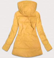 Obojstranná dámska bunda s bodkami W352 žltá - Amando #8
