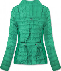 Prešívaná bunda so stojačikom 19801 zelená #2