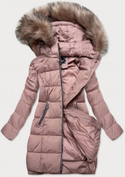 Staroružová dámska zimná bunda 7702BIG - Amando