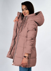 Staroružová dámska zimná bunda 7750 #4