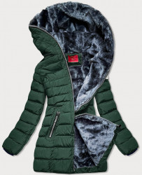 Zimná bunda s kapucňou M-133 zelená