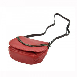 Crossbody kabelka s ozdobnou retiazkou 5007 červená #5