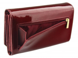 Gregorio čierna lakovaná dámska kožená peňaženka v darčekovej krabičke #3