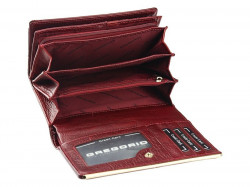 Gregorio čierna lakovaná dámska kožená peňaženka v darčekovej krabičke #5