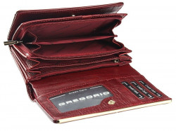 Gregorio čierna lakovaná dámska kožená peňaženka v darčekovej krabičke #6
