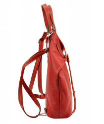 Pierre Cardin Kožená veľká dámska kabelka do ruky / ruksak béžová #1