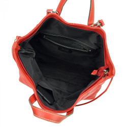 Pierre Cardin Kožená veľká dámska kabelka do ruky / ruksak béžová #6