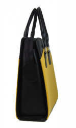 PUNCE LC-01 horčicovo žltá dámska kabelka pre notebook do 15.6 palca #2