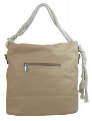 Veľká telovo hnedá dámska kabelka s lanovými uchami 4543-BB #2