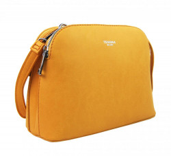 Žltá menšia crossbody dámska kabelka s dvoma sekciami 4845-TS #1