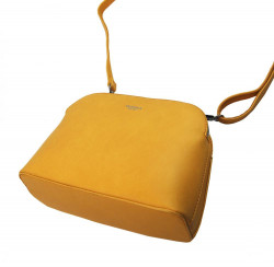 Žltá menšia crossbody dámska kabelka s dvoma sekciami 4845-TS #3