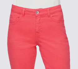 5-vreckové džínsové šortky Linea Tesini, koralová #4