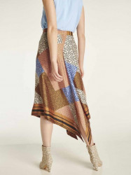 Asymetrická sukňa s farebnou potlačou Heine #2