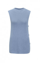 Bavlnená pulóvrová vesta Création L Premium, modrá #1