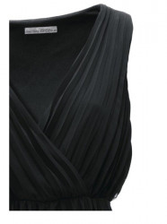Čierne žoržetové šaty #3