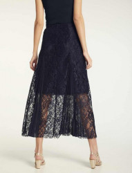 Čipkovaná sukňa s plisom HEINE, tmavomodrá #2
