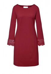 Création L Premium džersejové šaty s čipkou, červená #1