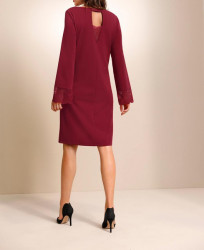 Création L Premium džersejové šaty s čipkou, červená #2