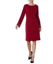 Création L Premium džersejové šaty s čipkou, červená #5