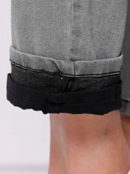 Denimové termo džínsy Création L Premium, sivé #5