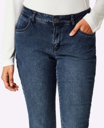 Denimové termo džínsy Création L Premium, tmavo modré #4